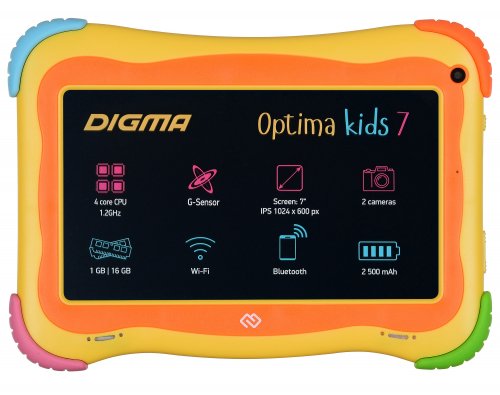 Планшет Digma Optima Kids 7 RK3126C (1.2) 4C RAM1Gb ROM16Gb 7" IPS 1024x600 Android 8.1 разноцветный фото 7