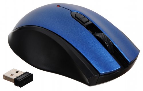 Мышь Acer OMR031 черный/синий оптическая (1600dpi) беспроводная USB (3but) фото 6