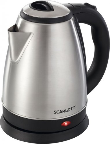 Чайник электрический Scarlett SC-EK21S24 2л. 1800Вт нержавеющая сталь/черный (корпус: нержавеющая ст фото 2