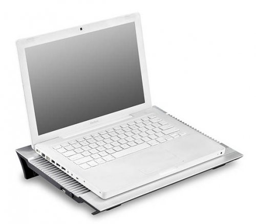 Подставка для ноутбука Deepcool N8 17"380x278x55мм 25дБ 4xUSB 2x 140ммFAN 1244г алюминий серебристый фото 4