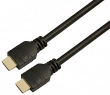 Кабель аудио-видео LAZSO WH-111 HDMI (m)/HDMI (m) 0.5м. Позолоченные контакты черный (WH-111(0,5M))