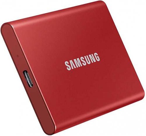 Накопитель SSD Samsung USB-C 2Tb MU-PC2T0R/WW T7 1.8" красный фото 11