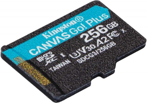 Флеш карта microSDXC 256Gb Class10 Kingston SDCG3/256GBSP Canvas Go! Plus w/o adapter фото 3