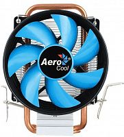 Устройство охлаждения(кулер) Aerocool Verkho 1-3P Soc-AM4/AM3+/1150/1151/1200 3-pin 28dB Al+Cu 100W 