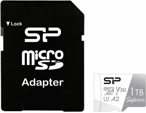 Флеш карта microSDXC 1Tb Class10 Silicon Power SP001TBSTXDA2V20SP Superior + adapter фото 2