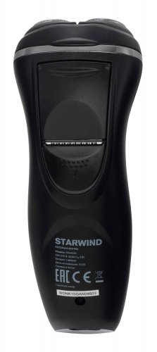 Бритва роторная Starwind SSH 4035 реж.эл.:3 питан.:аккум. черный/серебристый фото 2