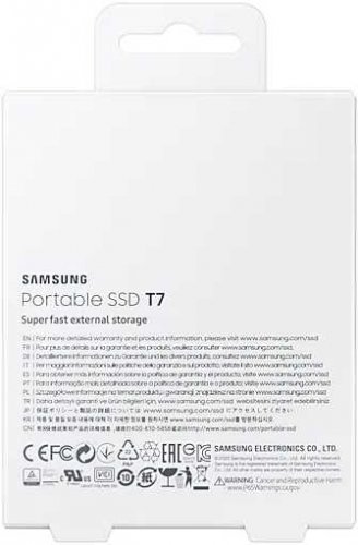 Накопитель SSD Samsung USB-C 2Tb MU-PC2T0R/WW T7 1.8" красный фото 5