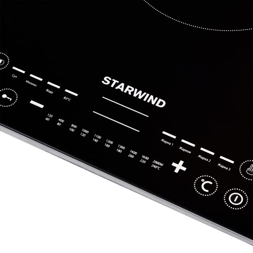 Плита Индукционная Starwind STI-1001 черный стеклокерамика (настольная) фото 10