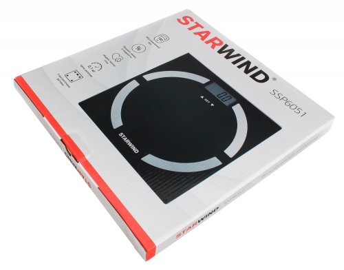 Весы напольные электронные Starwind SSP6051 макс.180кг черный фото 2