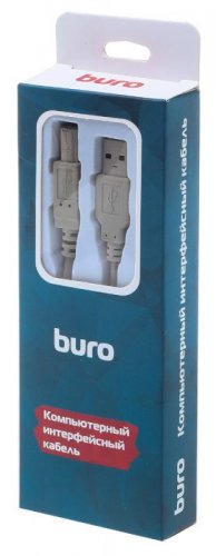 Кабель Buro BHP RET USB_BM30 USB A(m) USB B(m) 3м серый блистер фото 4