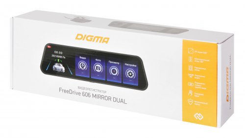 Видеорегистратор Digma FreeDrive 606 MIRROR DUAL черный 2Mpix 1080x1920 1080p 170гр. GP6247 фото 14