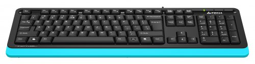 Клавиатура A4Tech Fstyler FKS10 черный/синий USB фото 2