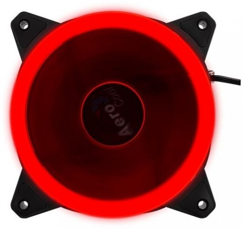 Вентилятор Aerocool Rev Red 120x120mm 3-pin 15dB 153gr LED Ret фото 2