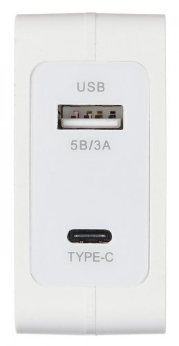 Сетевое зар./устр. Digma DGPD-45W-WG 3A+2.4A PD универсальное кабель USB Type C белый фото 5