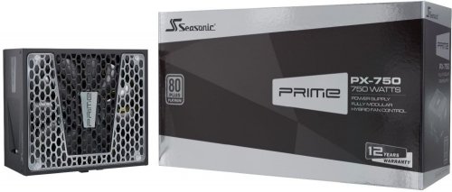 Блок питания Seasonic ATX 750W PRIME PX-750 80+ platinum 24+2x(4+4) pin APFC 135mm fan 10xSATA Cab M фото 9