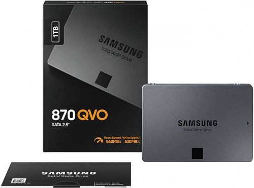 Накопитель SSD Samsung SATA III 1Tb MZ-77Q1T0BW 870 QVO 2.5" фото 9