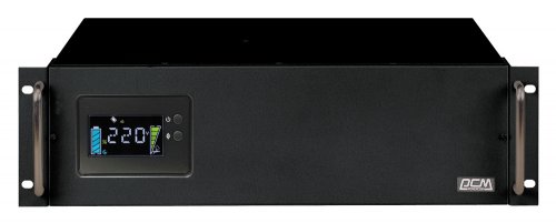 Источник бесперебойного питания Powercom King Pro RM KIN-1200AP LCD 720Вт 1200ВА черный фото 5