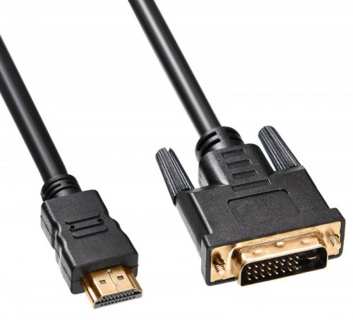 Кабель Buro HDMI-19M-DVI-D-1.8M HDMI (m) DVI-D (m) 1.8м феррит.кольца черный фото 3