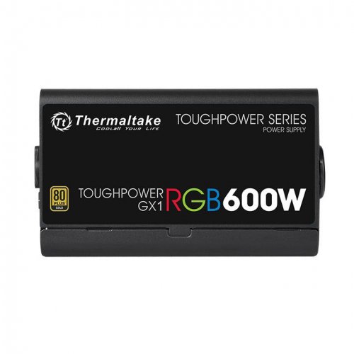 Блок питания Thermaltake ATX 600W Toughpower GX1 RGB 80+ gold (24+4+4pin) APFC 120mm fan color LED 8 фото 2