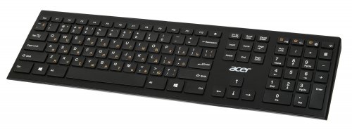 Клавиатура Acer OKR010 черный USB беспроводная slim Multimedia фото 6