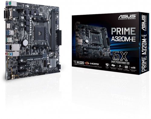 Материнская плата Asus PRIME A320M-E Soc-AM4 AMD A320 2xDDR4 mATX AC`97 8ch(7.1) GbLAN RAID+VGA+DVI+ фото 2