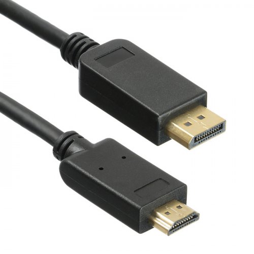 Кабель аудио-видео Buro v. 1.2 DisplayPort (m)/HDMI (m) 2м. Позолоченные контакты черный (BHP DPP_HD фото 3