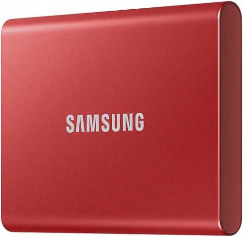 Накопитель SSD Samsung USB-C 2Tb MU-PC2T0R/WW T7 1.8" красный фото 7