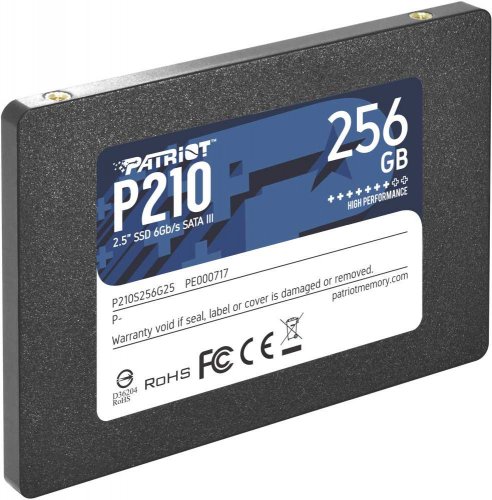 Накопитель SSD Patriot SATA III 256Gb P210S256G25 P210 2.5" фото 3