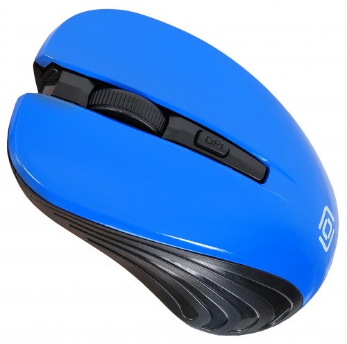 Мышь Оклик 545MW черный/синий оптическая (1600dpi) беспроводная USB для ноутбука (4but) фото 8