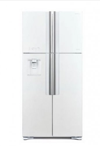 Холодильник Hitachi R-W660PUC7 GPW белое стекло (двухкамерный)