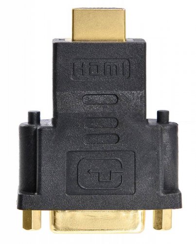 Переходник Buro HDMI-19M-DVI-I(F)-ADPT DVI-I(f) HDMI (m) черный фото 3