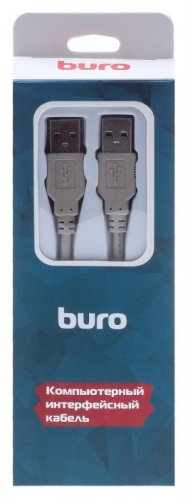 Кабель Buro BHP RET USB_AM30 USB A(m) USB A(m) 3м серый блистер фото 3