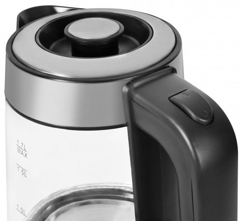 Чайник электрический Starwind SKG3081 1.7л. 1700Вт черный/серебристый (корпус: стекло) фото 5
