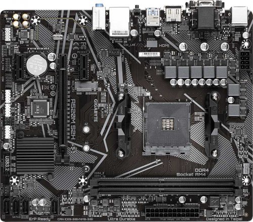 Материнская плата Gigabyte A520M S2H Soc-AM4 AMD A520 2xDDR4 mATX AC`97 8ch(7.1) GbLAN RAID+VGA+DVI+ фото 17