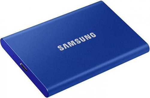 Накопитель SSD Samsung USB-C 2Tb MU-PC2T0H/WW T7 1.8" синий фото 5