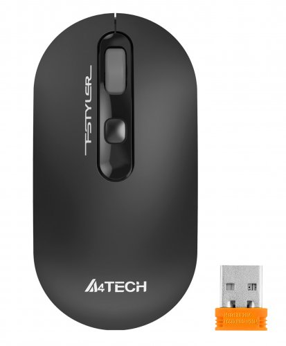 Мышь A4Tech Fstyler FG20 серый оптическая (2000dpi) беспроводная USB для ноутбука (4but) фото 4