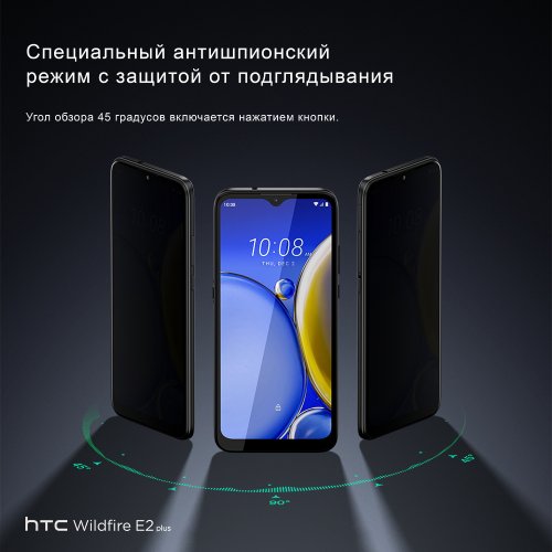 Смартфон HTC Wildfire E2 Plus 64Gb 4Gb черный моноблок 3G 4G 6.217" 720x1560 Android 10.0 16Mpix 802 фото 8