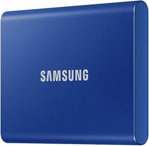 Накопитель SSD Samsung USB-C 2Tb MU-PC2T0H/WW T7 1.8" синий фото 3
