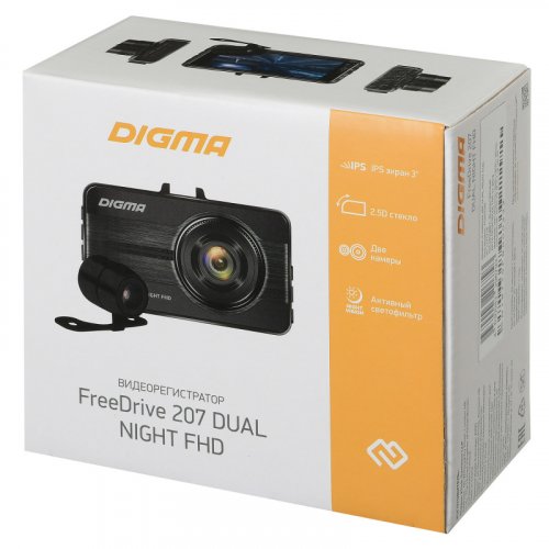Видеорегистратор Digma FreeDrive 207 DUAL Night FHD черный 2Mpix 1080x1920 1080p 150гр. GP2247 фото 25