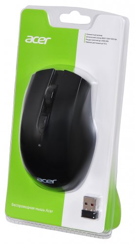 Мышь Acer OMR030 черный оптическая (1600dpi) беспроводная USB (3but) фото 8
