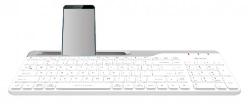 Клавиатура A4Tech Fstyler FBK25 белый/серый USB беспроводная BT/Radio slim Multimedia фото 3