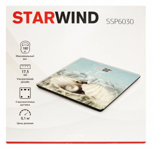 Весы напольные электронные Starwind SSP6030 макс.180кг рисунок фото 2