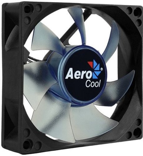 Вентилятор Aerocool Motion 8 Blue-3P 80x80mm 3-pin 25dB 90gr LED Ret фото 5