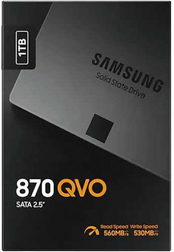 Накопитель SSD Samsung SATA III 1Tb MZ-77Q1T0BW 870 QVO 2.5" фото 6