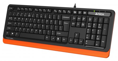 Клавиатура A4Tech Fstyler FKS10 черный/оранжевый USB фото 5