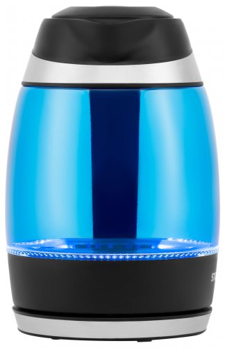 Чайник электрический Starwind SKG2216 1.8л. 2200Вт синий/черный (корпус: стекло) фото 3