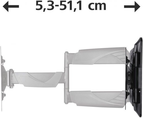Кронштейн для телевизора Hama H-118665 черный 10"-48" макс.25кг настенный поворот и наклон фото 14