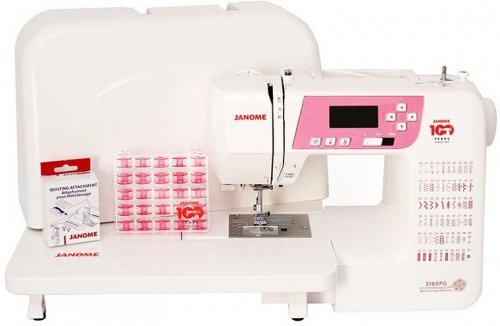 Швейная машина Janome 3160 PG белый/розовый фото 10