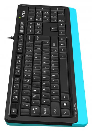 Клавиатура A4Tech Fstyler FKS10 черный/синий USB фото 3