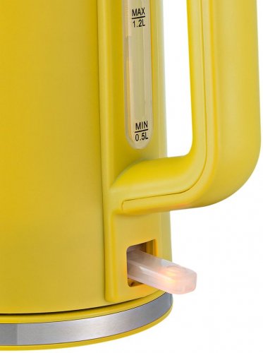 Чайник электрический Kitfort KT-6124-5 1.2л. 2200Вт желтый (корпус: пластик) фото 3